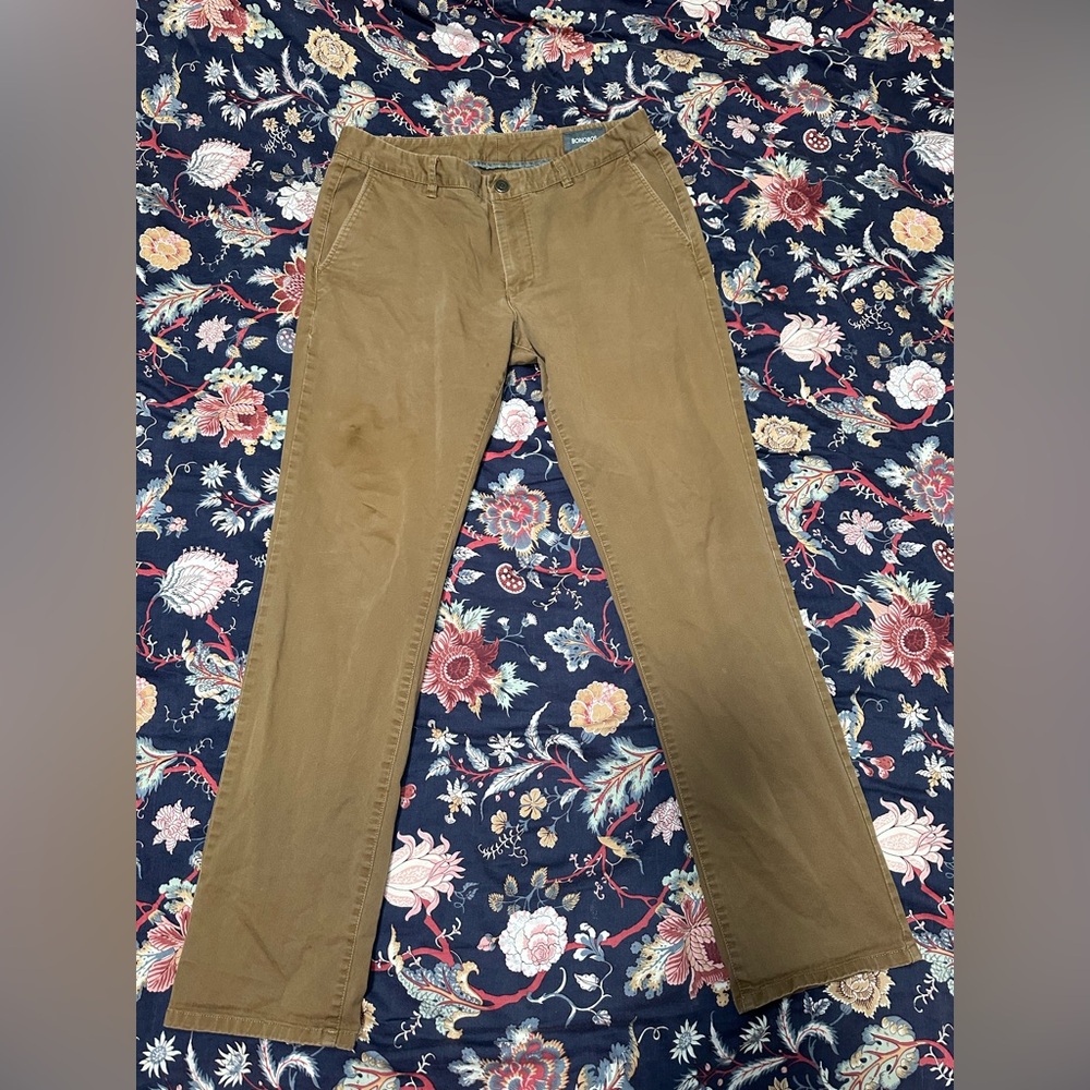 Bonobos Washed Chino Brown Casual Pants